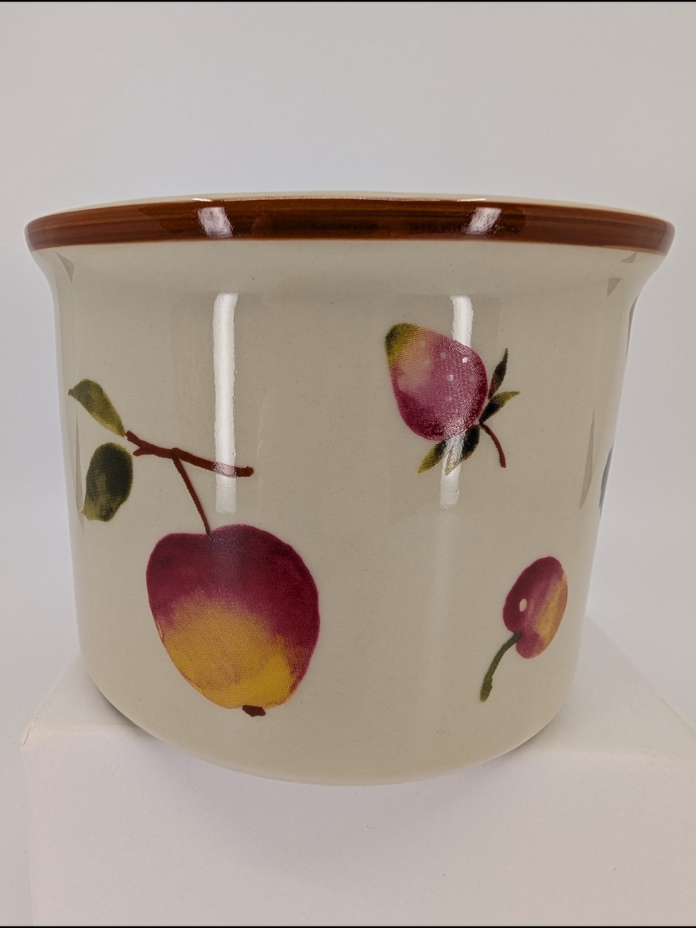 Longaberger Stoneware Pottery Berry Fruit Medley Botanical 1-Pint Crock & Lid - Picture 8 of 10